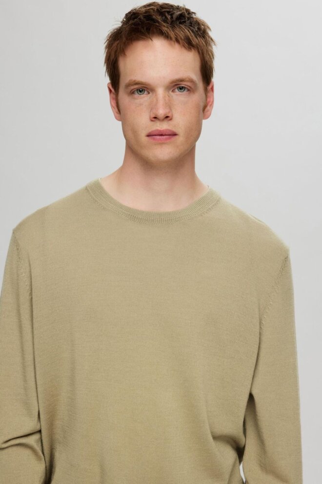 PULLOVER 16094647 SLHTRAY LS CREW KELP