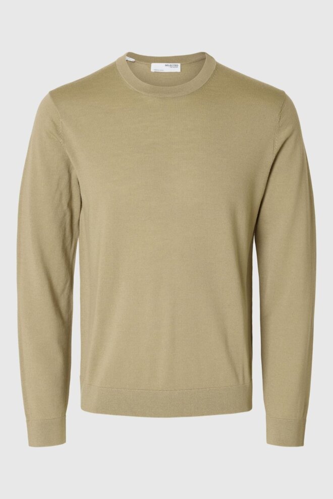PULLOVER 16094647 SLHTRAY LS CREW KELP