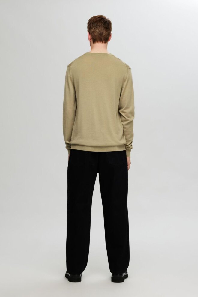 PULLOVER 16094647 SLHTRAY LS CREW KELP