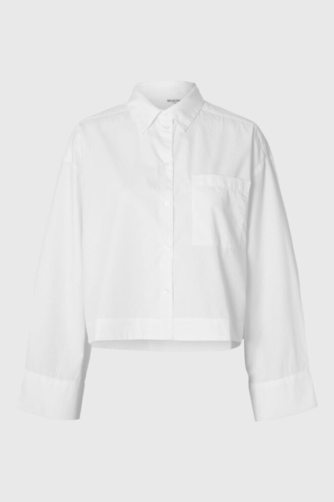 BLUSE 16097269 SLFASTHA LS CROPPED BOXY B