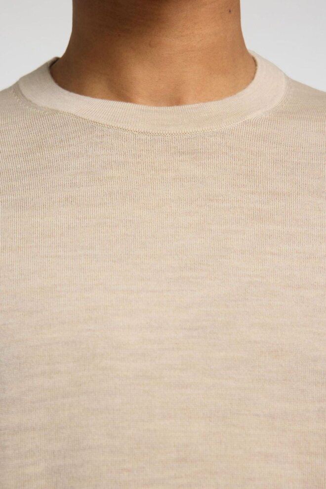 PULLOVER 16094647 SLHTRAY LS CREW OATMEAL