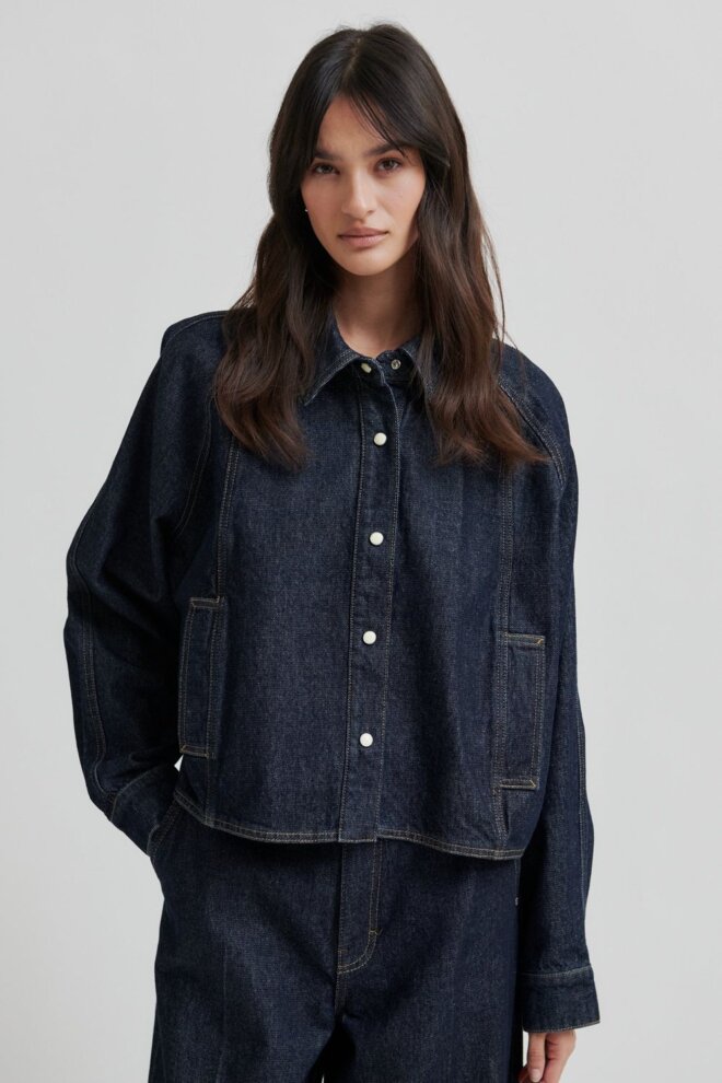 BLUSE COLUMUS SHIRT DARK BLUE DENIM