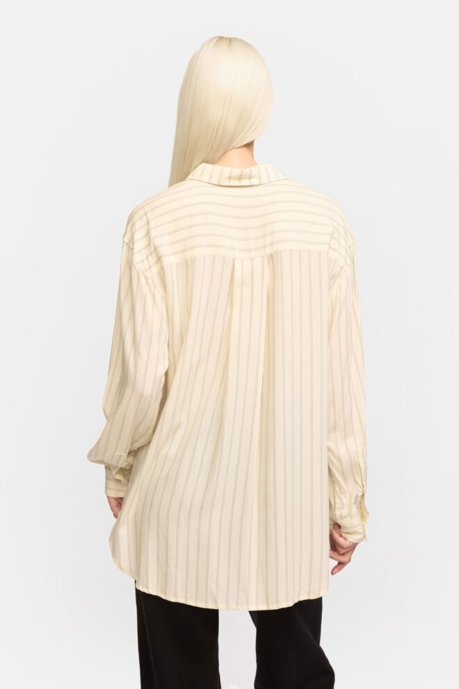 SHIRT SRMARGOT STRIPED BLACK/ARCTIC WOLF