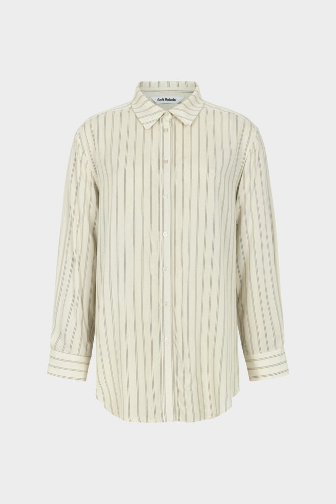 SHIRT SRMARGOT STRIPED BLACK/ARCTIC WOLF