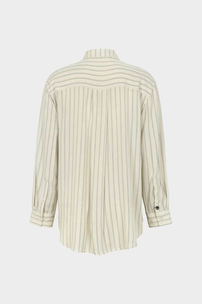 SHIRT SRMARGOT STRIPED BLACK/ARCTIC WOLF