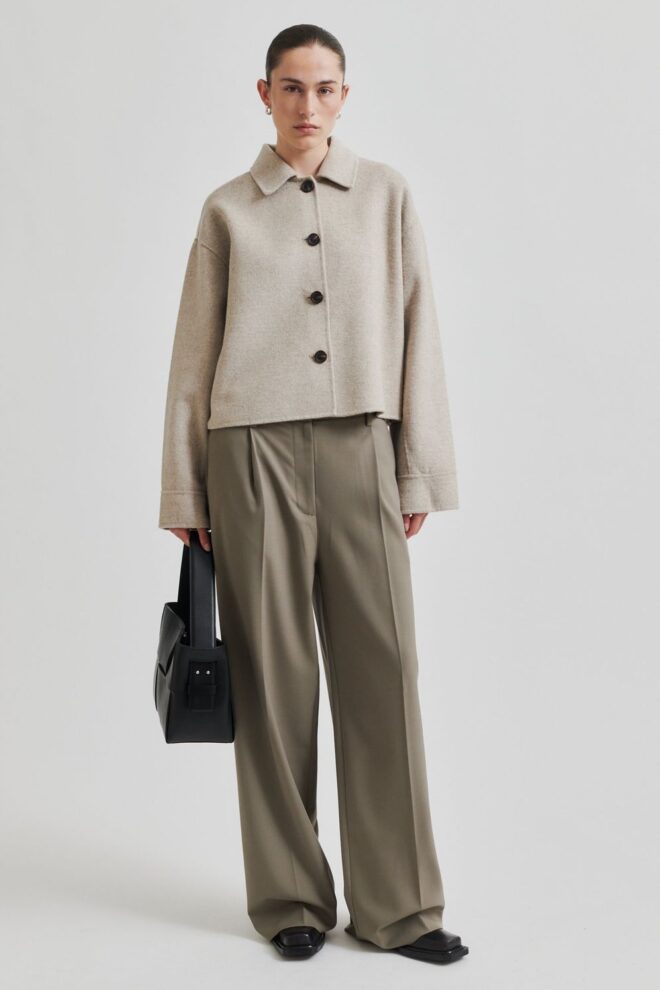 JACKE CIRA JACKET BEIGE MELANGE