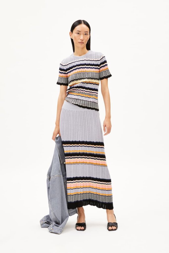 SHIRT 30006942 MAAYA STRIPES 3118 MISTY M