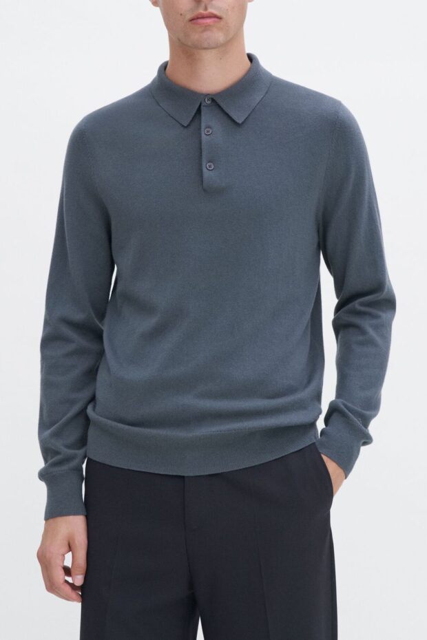 PULLOVER 289205 KNITTED POLO SHIRT 0180