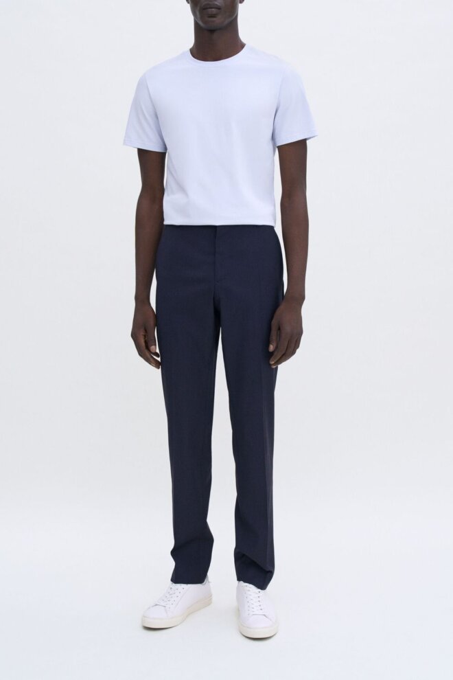 HOSE 31585 SLIM TRAPERED WOOL TROUSERS 1