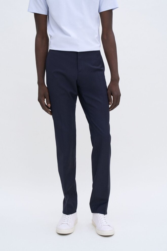 HOSE 31585 SLIM TRAPERED WOOL TROUSERS 1