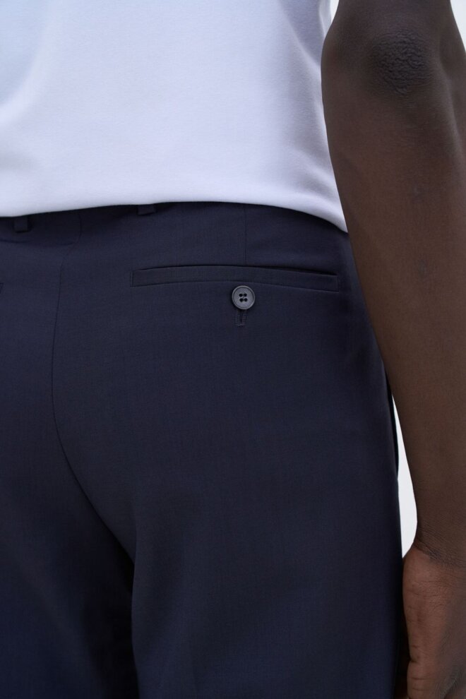 HOSE 31585 SLIM TRAPERED WOOL TROUSERS 1