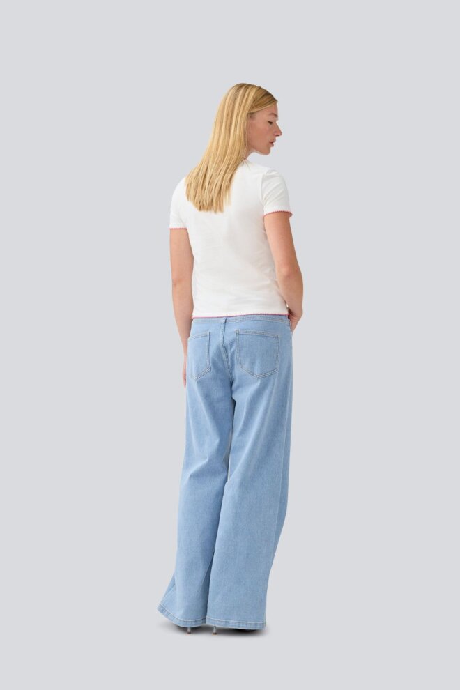 HOSE ISOLDEMD SOLID PANTS LIGHT BLUE WAS
