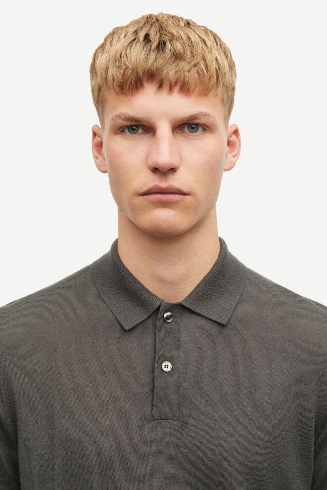 POLO SAROWAN KNIT POLO 15477 BELUGA