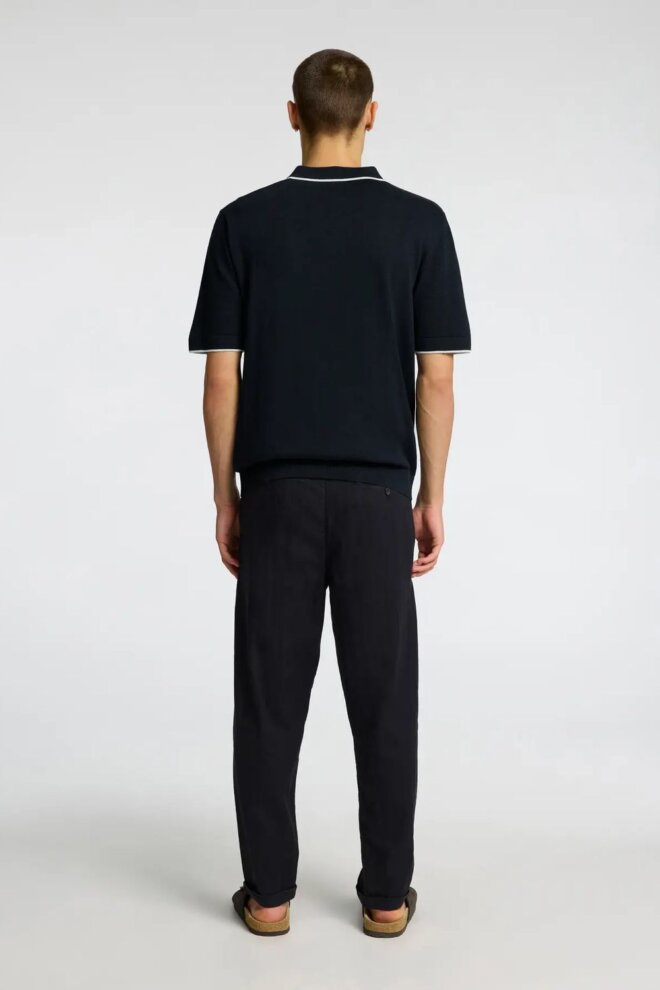 POLO 16096391 SLHMATTIS SS KNIT POLO SKY