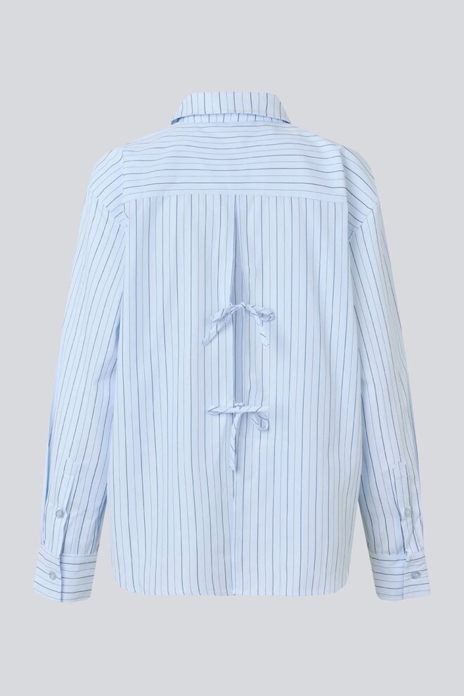 BLUSE MILLEMD STRIPE SHIRT LIGHT BLUE