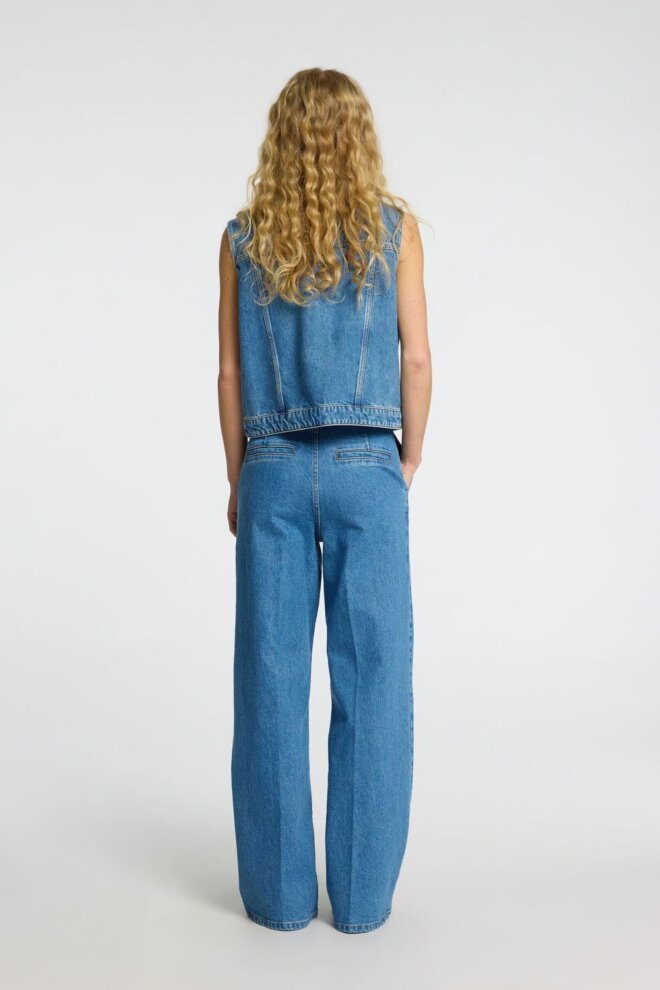 JEANS SLFEVELYN HW JEANS MEDIUM BLUE DENI