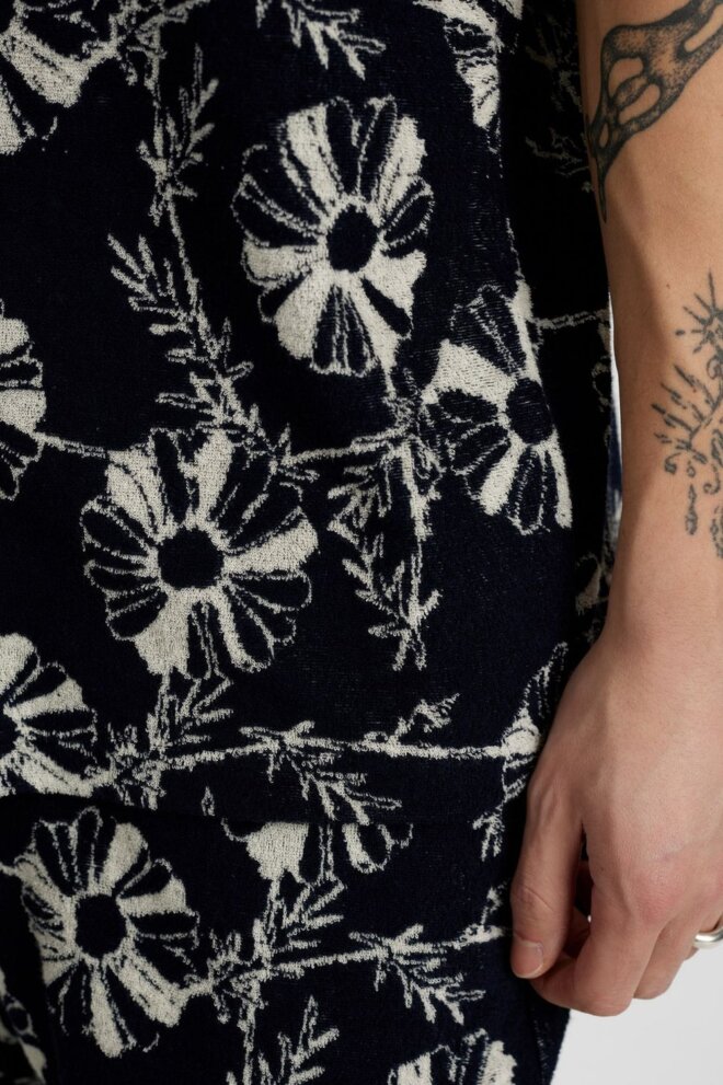 POLO AKLEO FROTTE AOP SHIRT SKY CAPTAIN