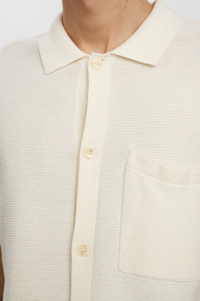 SHIRT AKSVEND KNIT SHIRT TOFU