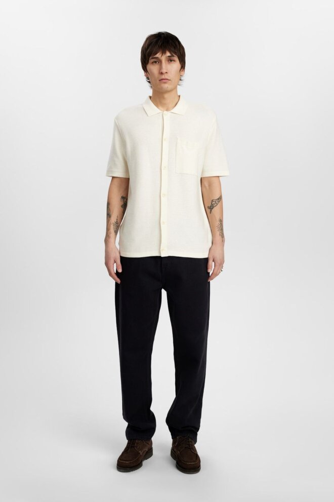 SHIRT AKSVEND KNIT SHIRT TOFU