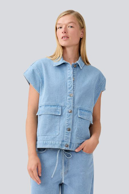 GILET TENORMD VEST DENIM BLUE