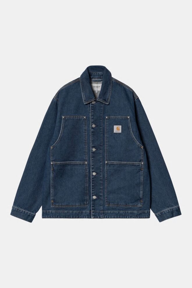 JACKE OG DOUBLE FRONT JACKET BLUE STONE