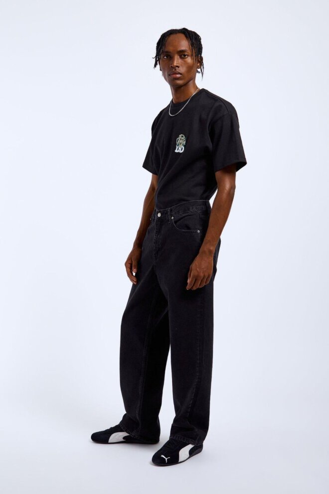 JEANS OMAR WORN BLACK