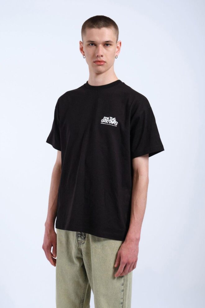 SHIRT TROOPER TEE BLACK FLOWER TIMES