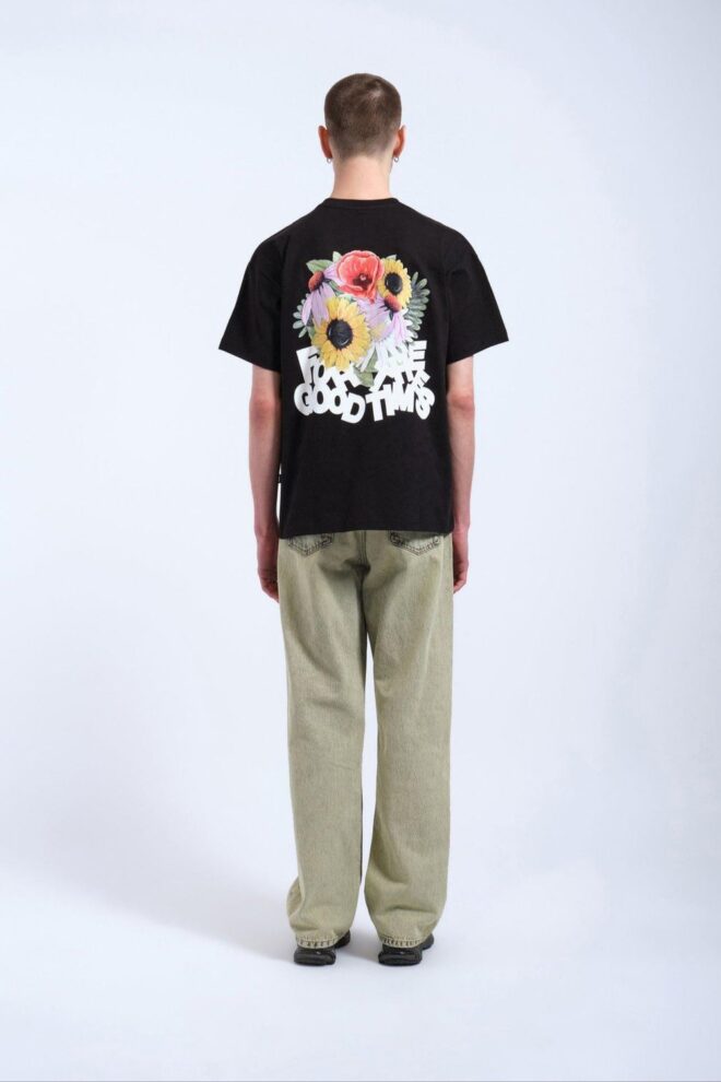 SHIRT TROOPER TEE BLACK FLOWER TIMES
