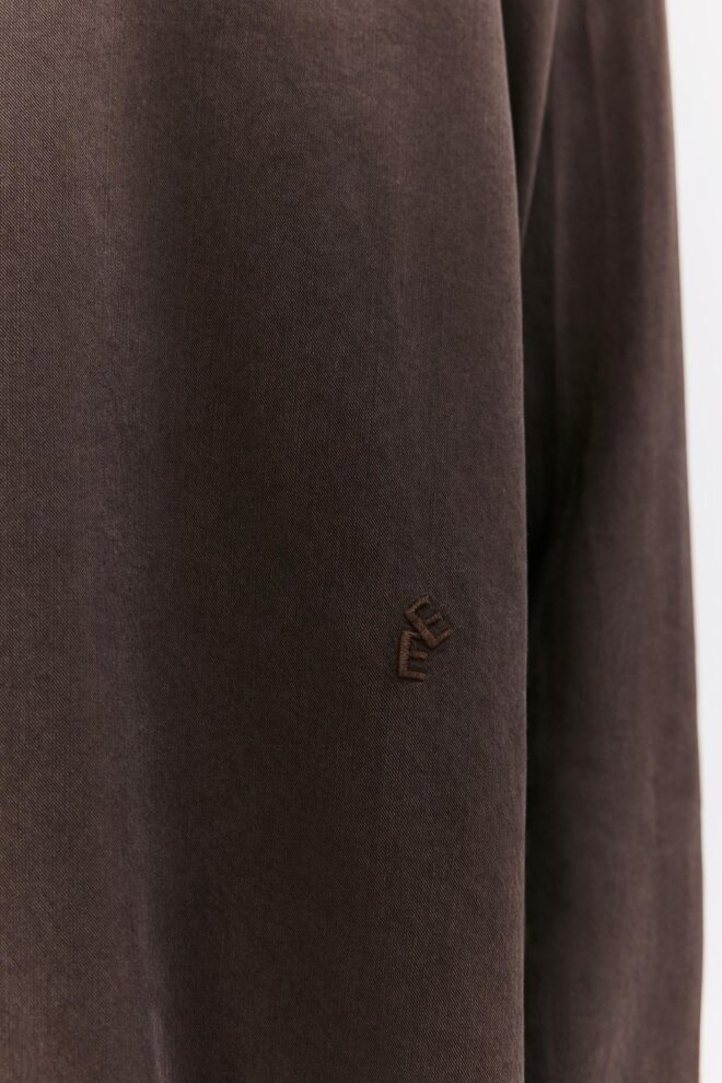 HEMD OSSIAN DARK COFFEE