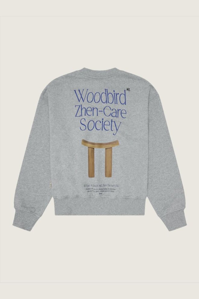 SWEATER WBCUBE ZHEN CREW GREY MELANGE