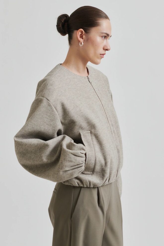 JACKE DEX JACKET BEIGE MELANGE