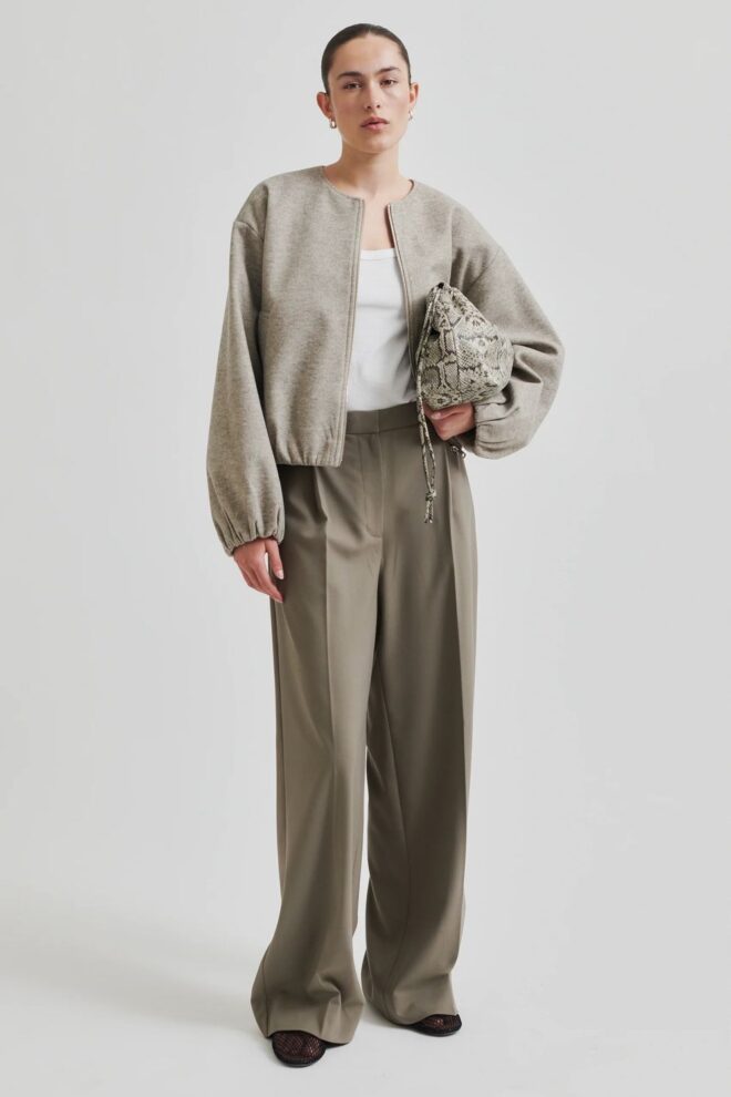 JACKE DEX JACKET BEIGE MELANGE