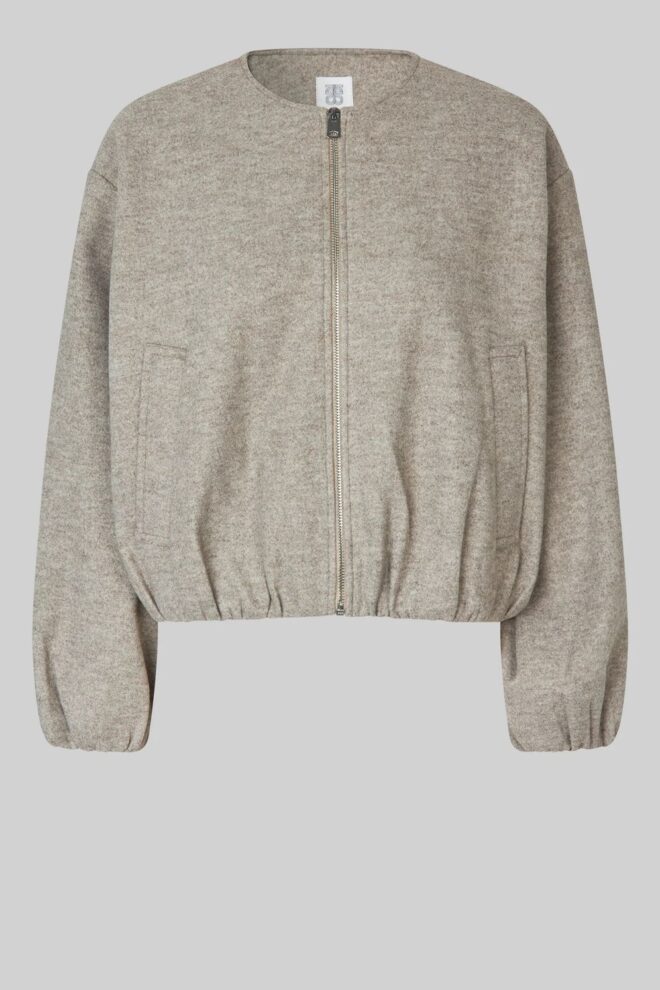 JACKE DEX JACKET BEIGE MELANGE