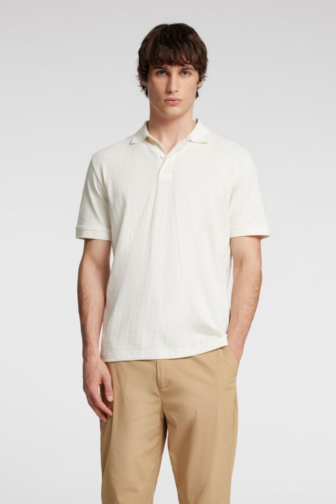 POLO 16096767 SLHPAUL JACQUARD EGRET