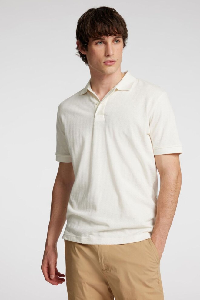 POLO 16096767 SLHPAUL JACQUARD EGRET