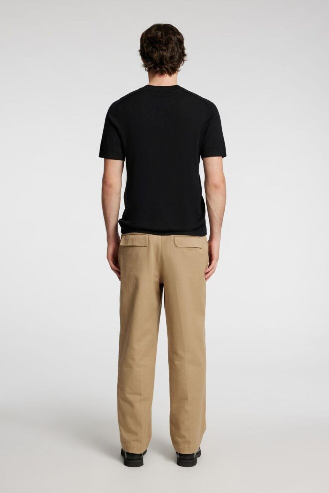 PULLOVER 16096370 SLHTRAY SS CREW BLACK