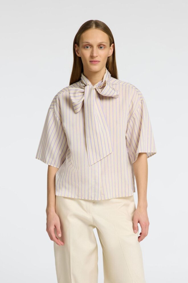 BLUSE 16097296 SLFLANA-JUNO 3/4 BOW BIRCH