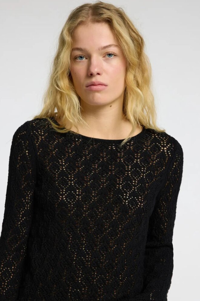 PULLOVER 16097232 SLFNIVA LS BLACK