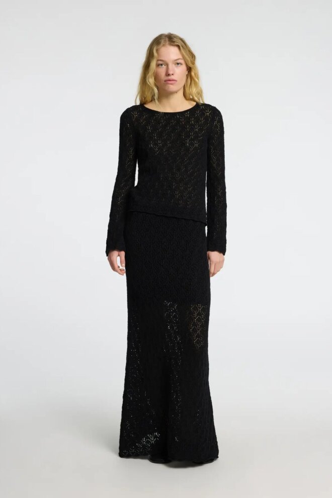 PULLOVER 16097232 SLFNIVA LS BLACK