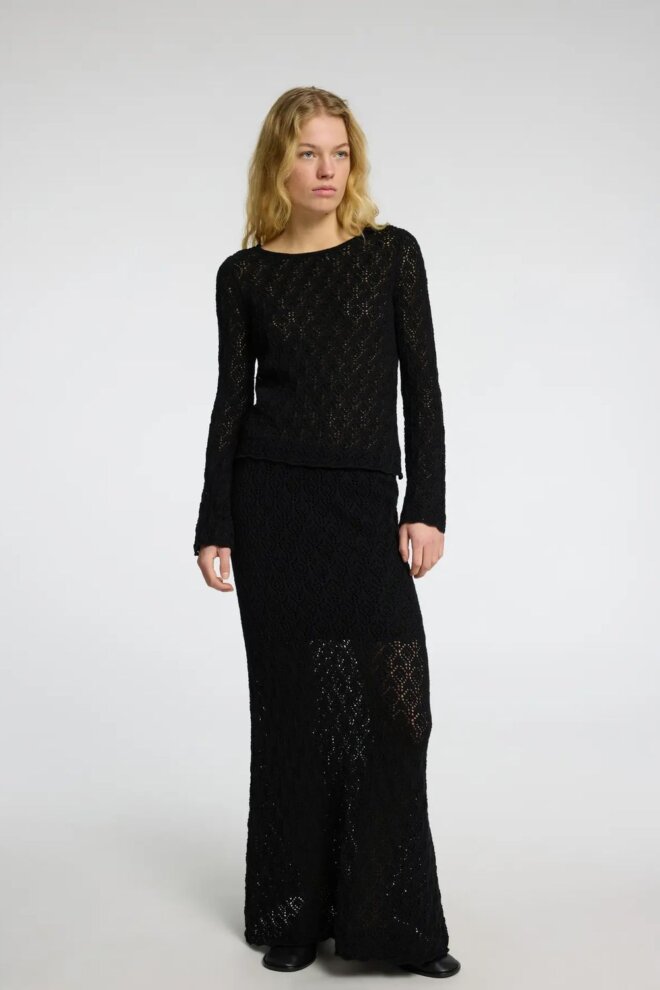 PULLOVER 16097232 SLFNIVA LS BLACK