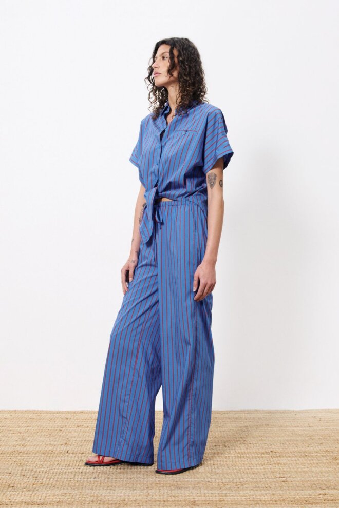 BLUSE CARMELLE BLEU ELECTRIQUE