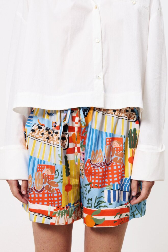 SHORT ANNEA MARCHE BLEU