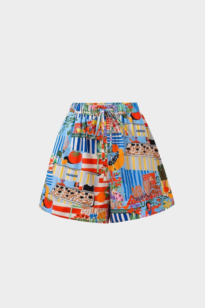 SHORT ANNEA MARCHE BLEU