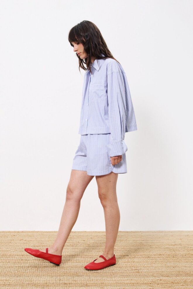 SHORT CYANA BLEU CLAIR