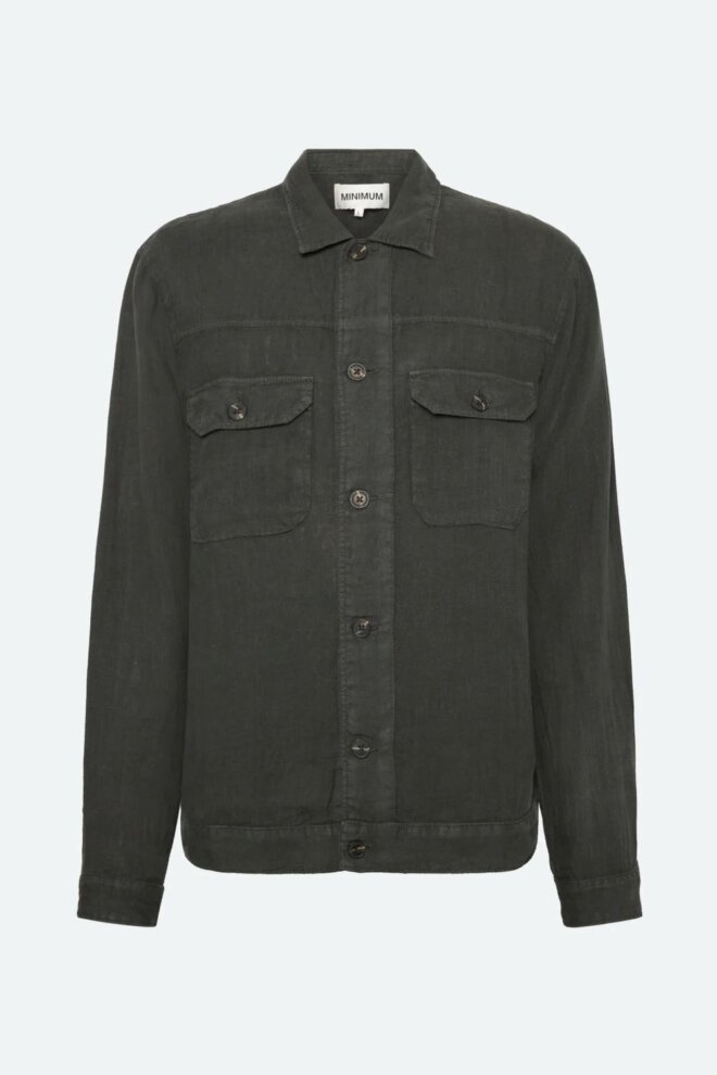 HEMD MICAH OVERSHIRT BLACK INK