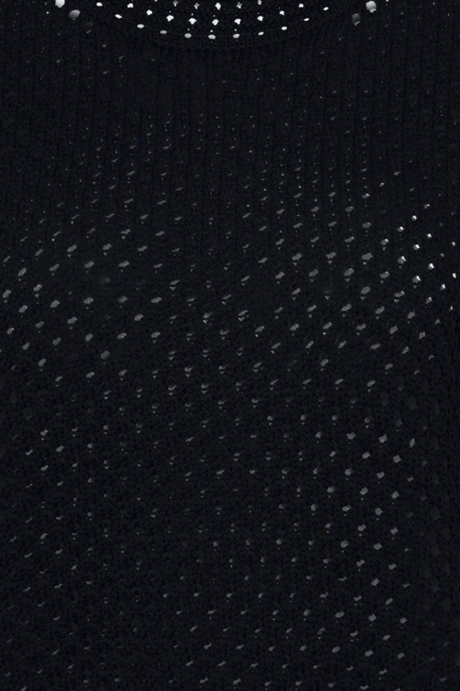 SHIRT LILY CROCHET T-SHIRT BLACK