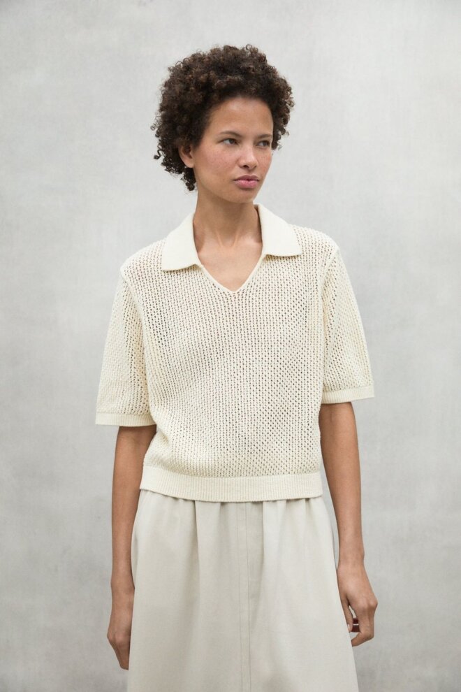 PULLOVER ARGANALF KNIT ECRU