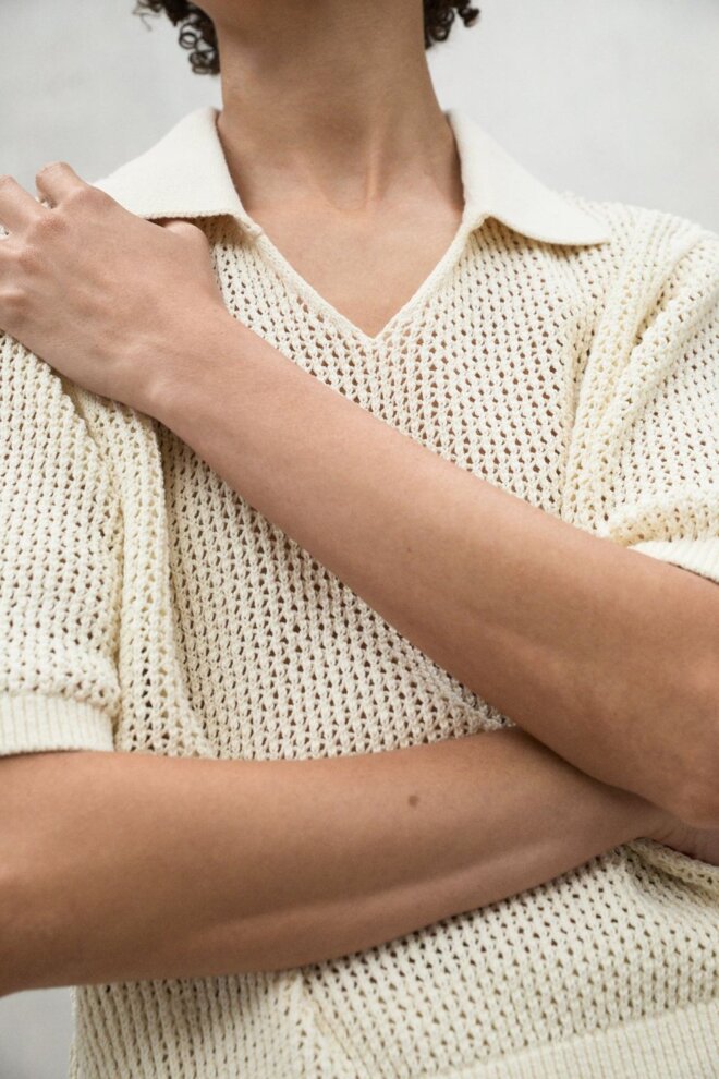 PULLOVER ARGANALF KNIT ECRU