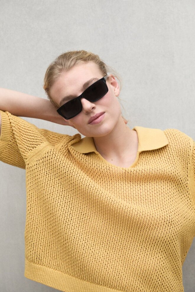 PULLOVER ARGANALF KNIT RAFFIA