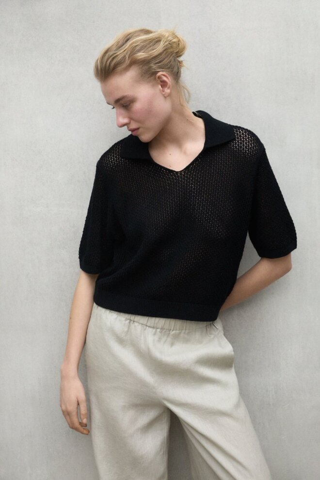 PULLOVER ARGANALF KNIT BLACK
